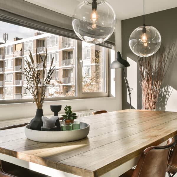 Cozy dining area in a modern house